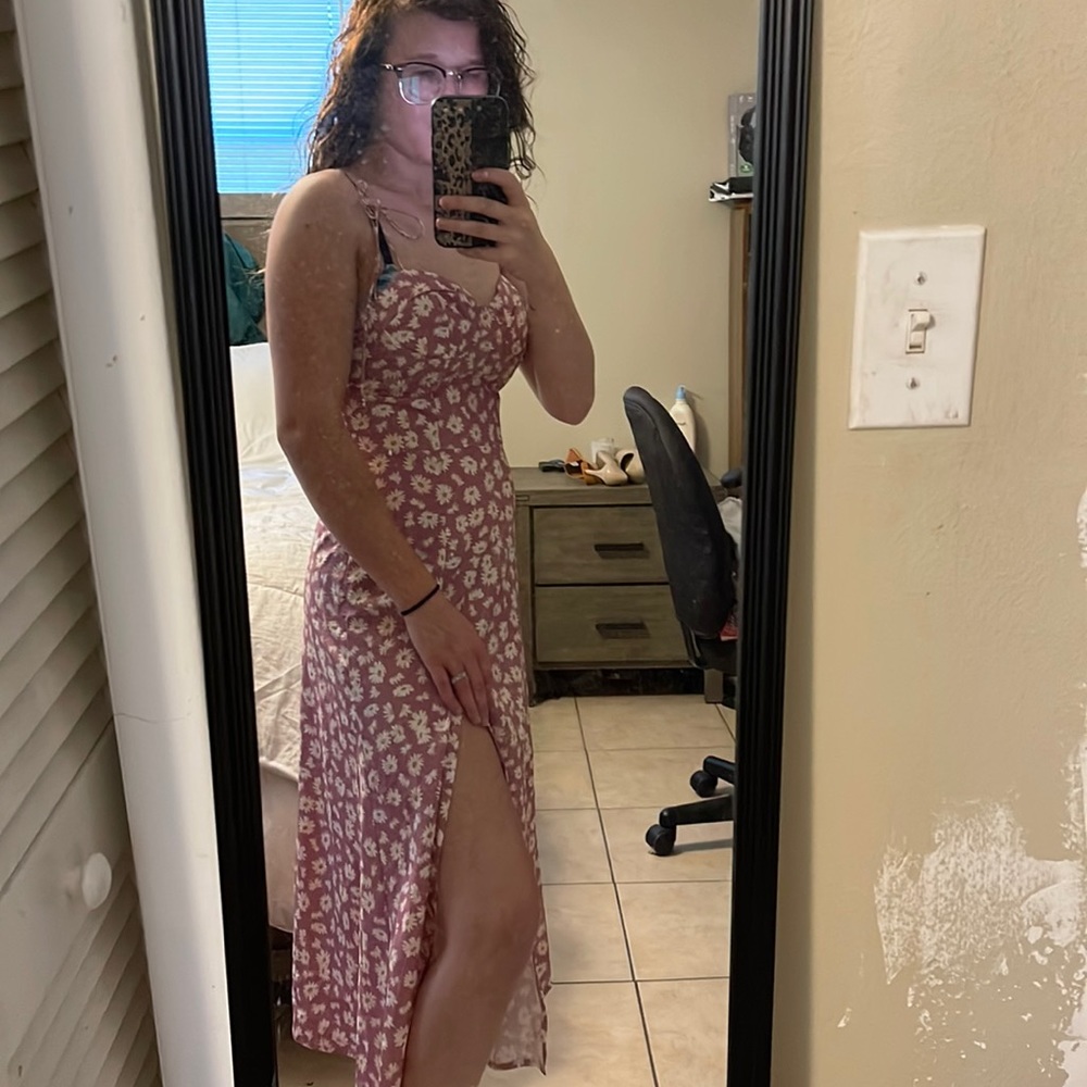 Shein Thigh Slit Maxi Dress